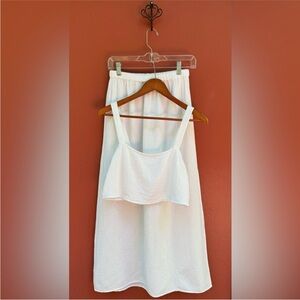 Reformation white set. Soft set worn once